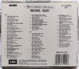 The Golden Collection Mohd Rafi Hindi Film Songs Audio CD