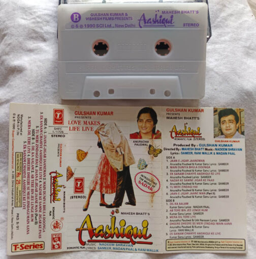 Aashiqui Hindi Audio Cassette By Nadeem Shravan