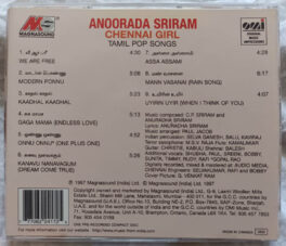 Anoorada Sriram Chennai Girl Tamil Pop Songs Audio Cd