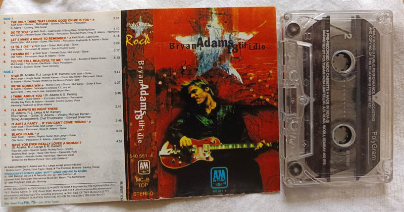 Bryan Adams – 18 Til I Die Audio Cassette