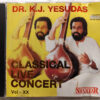 Classical Live Concert Vol-XX By Dr. K.J. Yesudas Malayal Audio Cd