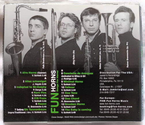 Fun Horns Songs for Horns Audio Cd