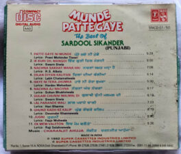 Munde Patte Gaye The Best Of Sardool Sikander Punjabi Audio Cd