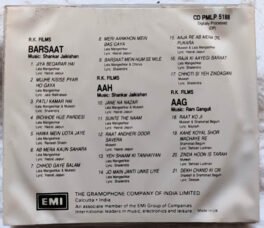 Aag – Aah – Barsaat Hindi Audio cd