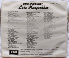 Dard Bhare Geet Lata Mangeshkar Audio cd