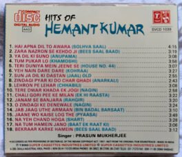 Hits of Hemant Kumar Audio cd