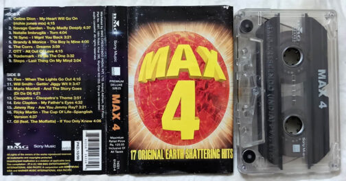 Max 4 - 17 Original Earth Shattering Hits Audio Cassette