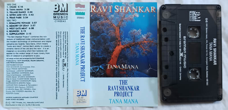 The Ravi Shankar Poject Tana Mana Audio Cassette