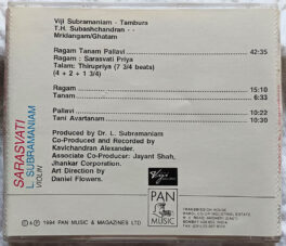 Sarasvati L Subramaniam Violin Water Lily Acoustics Audio cd