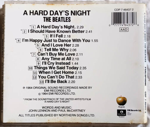 The Beatles A Hard Days night Audio cd