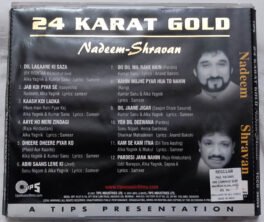 24 Karat Gold Nadeem Shravan 12 Tracks Hindi Audio Cd