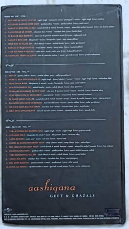 Aashiqana Geet and Ghazals Hindi Audio Cd