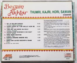 Begum Akhtar Hindi Audio Cd