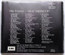 Hits forever Talat Mahmood Hindi Audio cd