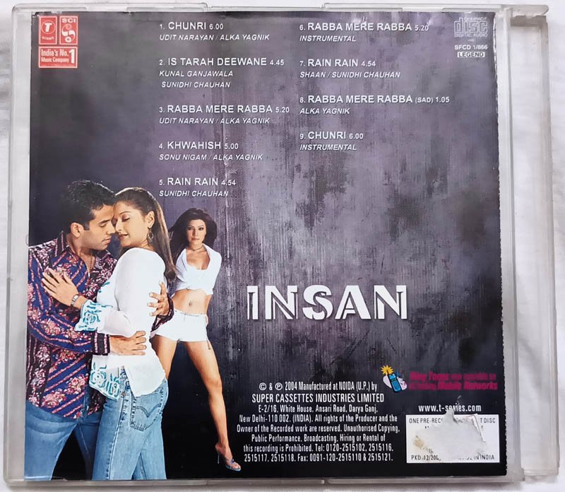 Insan Hindi Audio cd By Himesh Reshammiya