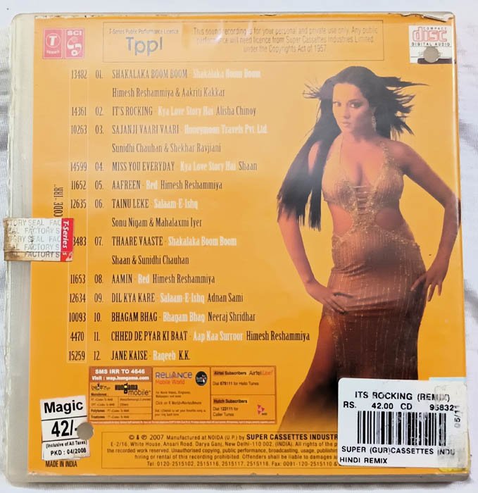 Its Rocking Remix Hindi Audio cd