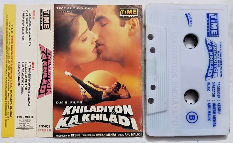 Khiladiyon Ka Khiladi Hindi Audio Cassette By Anu Malik