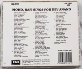 Mohd Rafi Sings for Dev Anand Hindi Audio cd