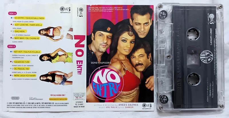 No Entry Hindi Audio Cassette By Anu Malik