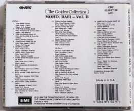 The Golden Collection Mohd Rafi Vol 2 Hindi Audio CD