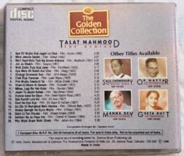 The Golden Collection Talat Mahmood The Genius Hindi Film Songs Audio CD