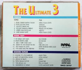The Ultimate 3 Mukesh-Mohd.Rafi-Kishore Kumar Hindi Audio cd