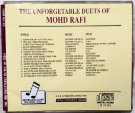 The Unforgetable Duets of Mohd Rafi Hindi Audio cd