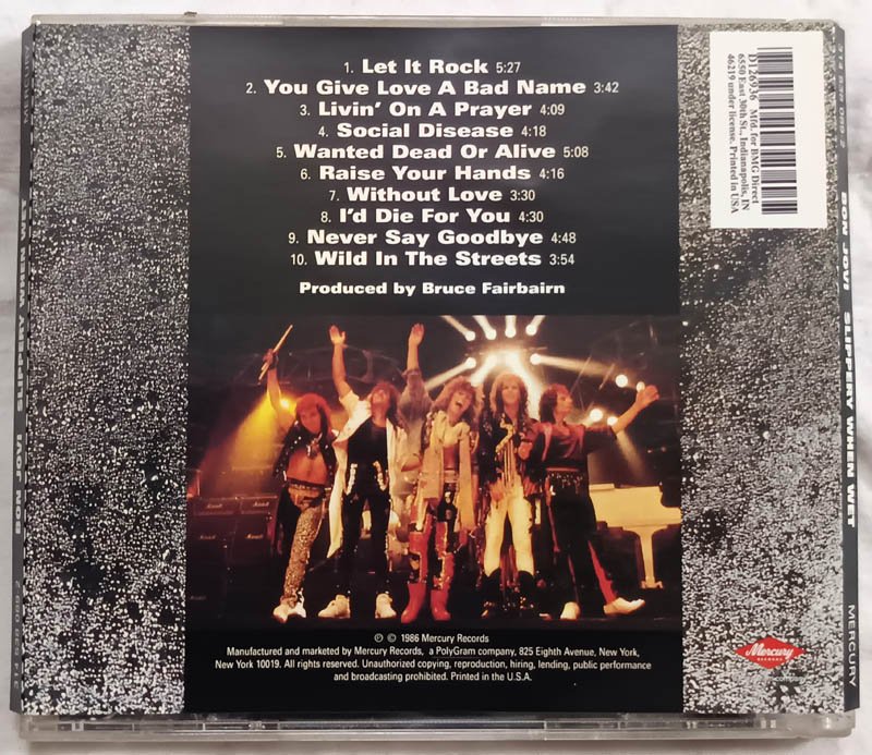 Bon Jovi Remasters Slippery When Wet Audio Cd