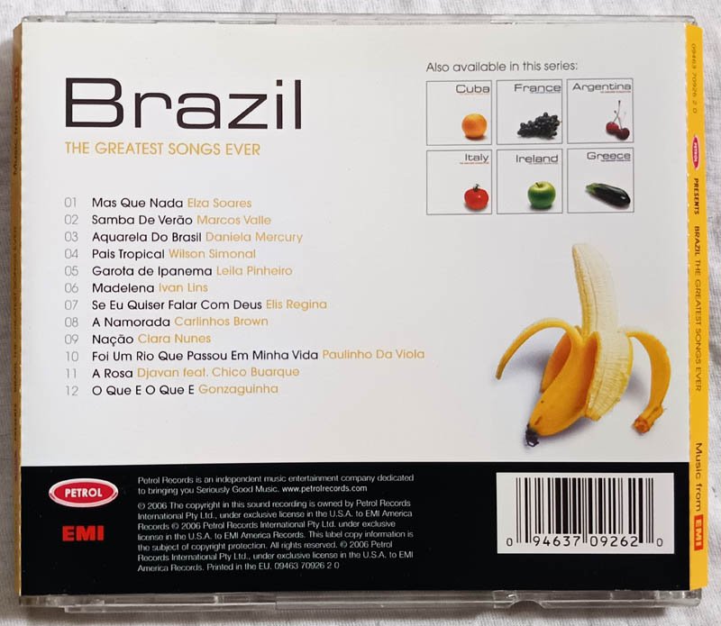 Brazil The Greatest Songs Ever Audio Cd