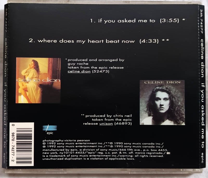 Celine dion If You Asked Me To Audio Cd