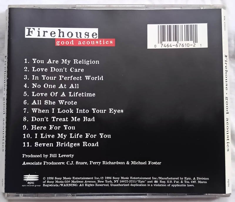 Firehouse Good Acoustics Audio Cd