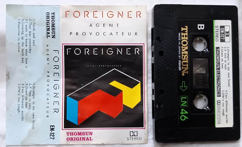Foreigner Agent Provocateur Audio Cassette