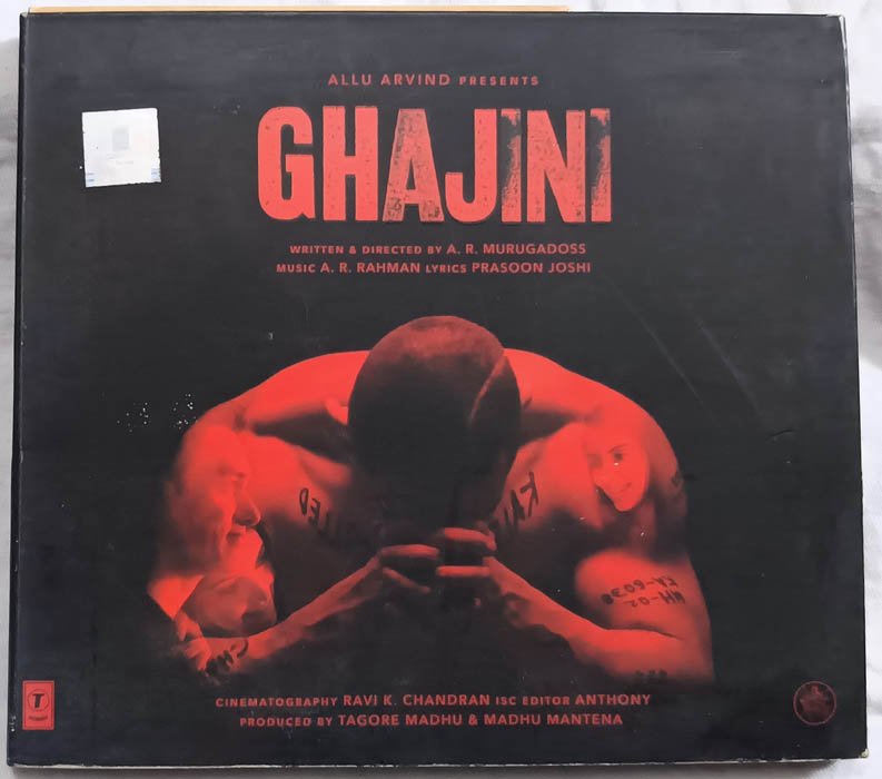 Ghajini Hindi Audio CD By A. R. Rahman