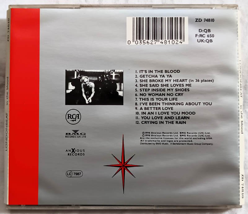 In The Blood London Beat Audio Cd