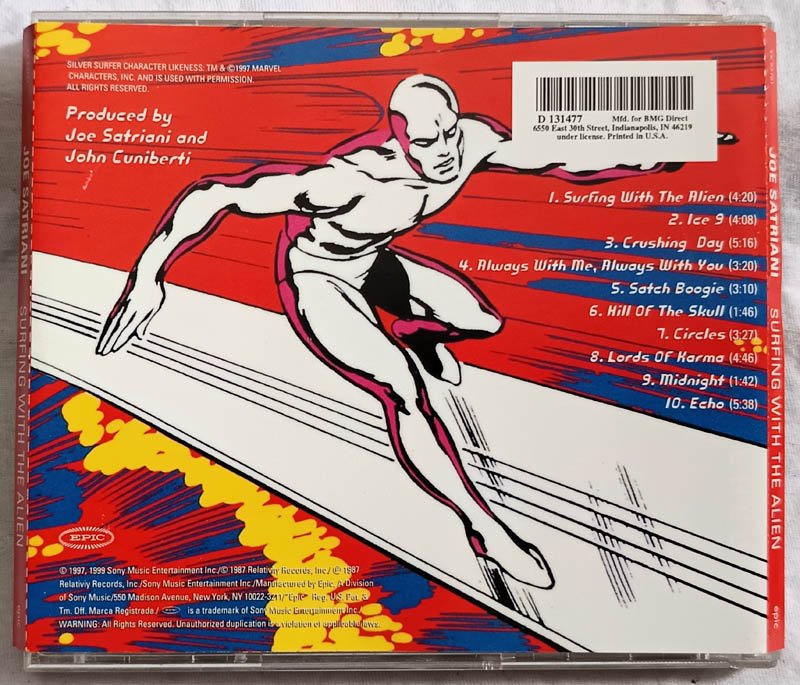 Joe Satriani Surfing With The Alien Audio Cd