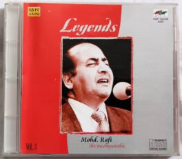 Legends Mohd.Rafi Thee Incomparable Vol.3 Hindi Audio Cd