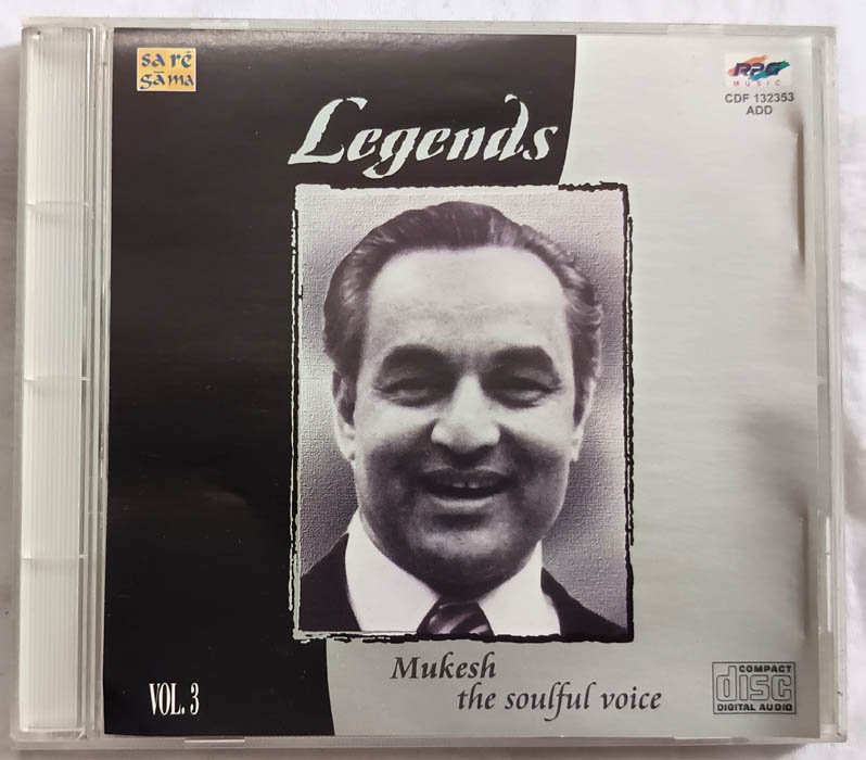 Legends Mukesh The Souful Voice Vol.3 Hindi Audio Cd
