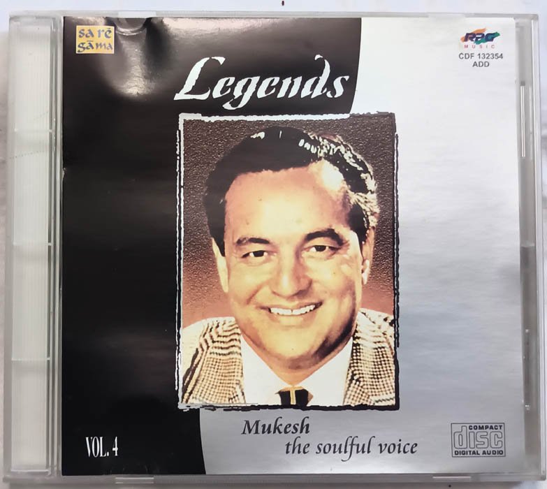 Legends Mukesh The Soulful Voice Vol.4 Hindi Audio Cd