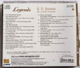 Legends R D Burman Vol 1 Hindi Audio Cd