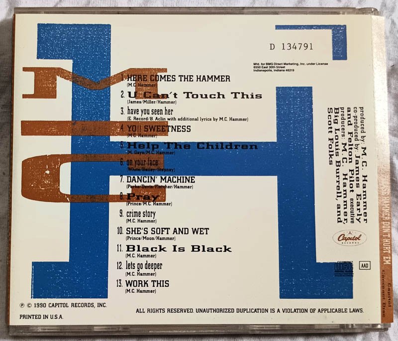 MC Hammer Please Hammer Dont Hurt Em Audio Cd