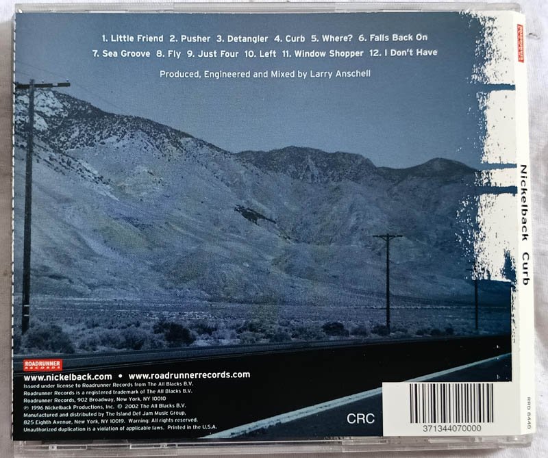 Nickel Back Curb Audio Cd