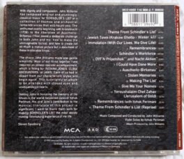 Schindlers List Original Motion Picture Soundtrack Audio Cd By John Williams
