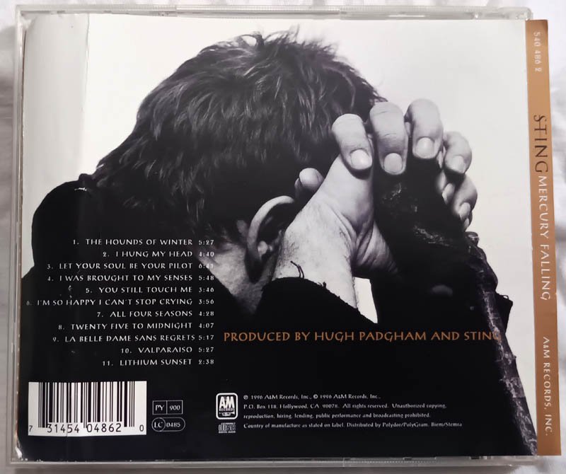 Sting Mercury Falling Audio cd