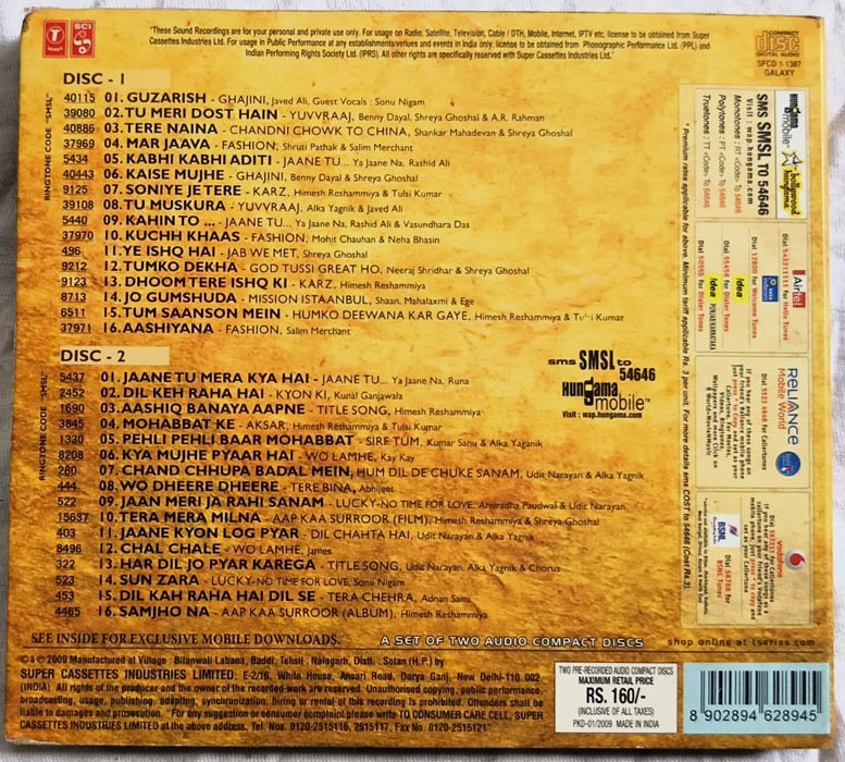 Sweet Memories Seasons of Love Hindi Audio Cd