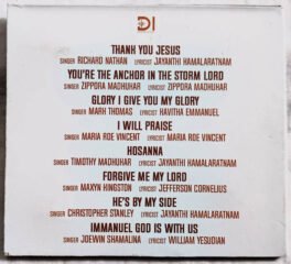 Thank You Jesus English Gospel Album Audio Cd By D.Imman