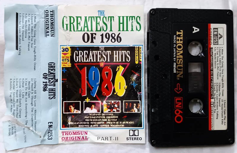 The Greatest Hits of 1986 Part-II Audio Cassette