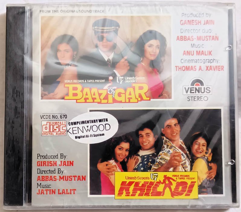 Baazigar - Khiladi Hindi Audio CD