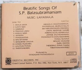 Beatific Songs of S.P. Balasuvramaniam Tamil Audio Cd By Ilaiyaraaja