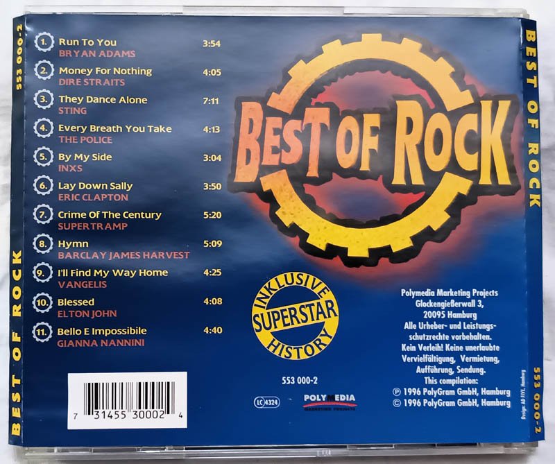 Best of Rock Audio Cd