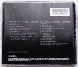 Billy Joel Greatest Hits Volume 1 and Volume 2 Audio Cd